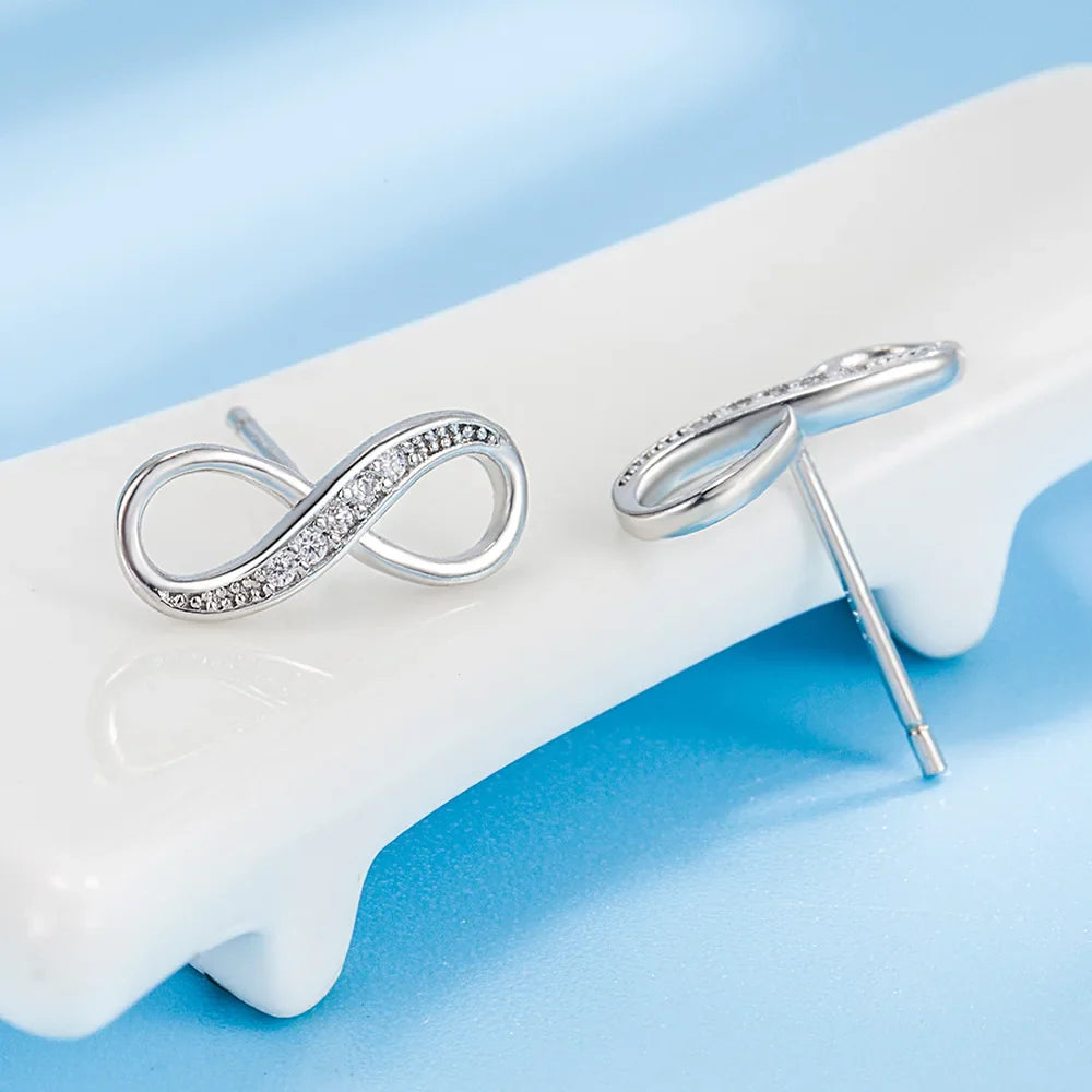 Infinity Zircon Earrings