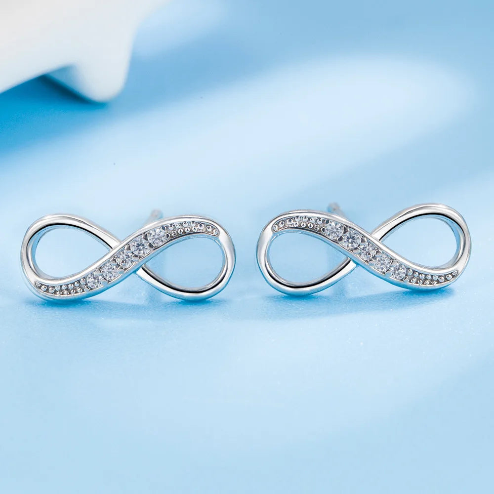 Infinity Zircon Earrings