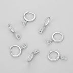 Boucles d'oreilles créoles avec initiale