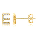 Boucles d'oreilles initiale or e