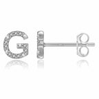 Boucles d'oreilles initiale argent g