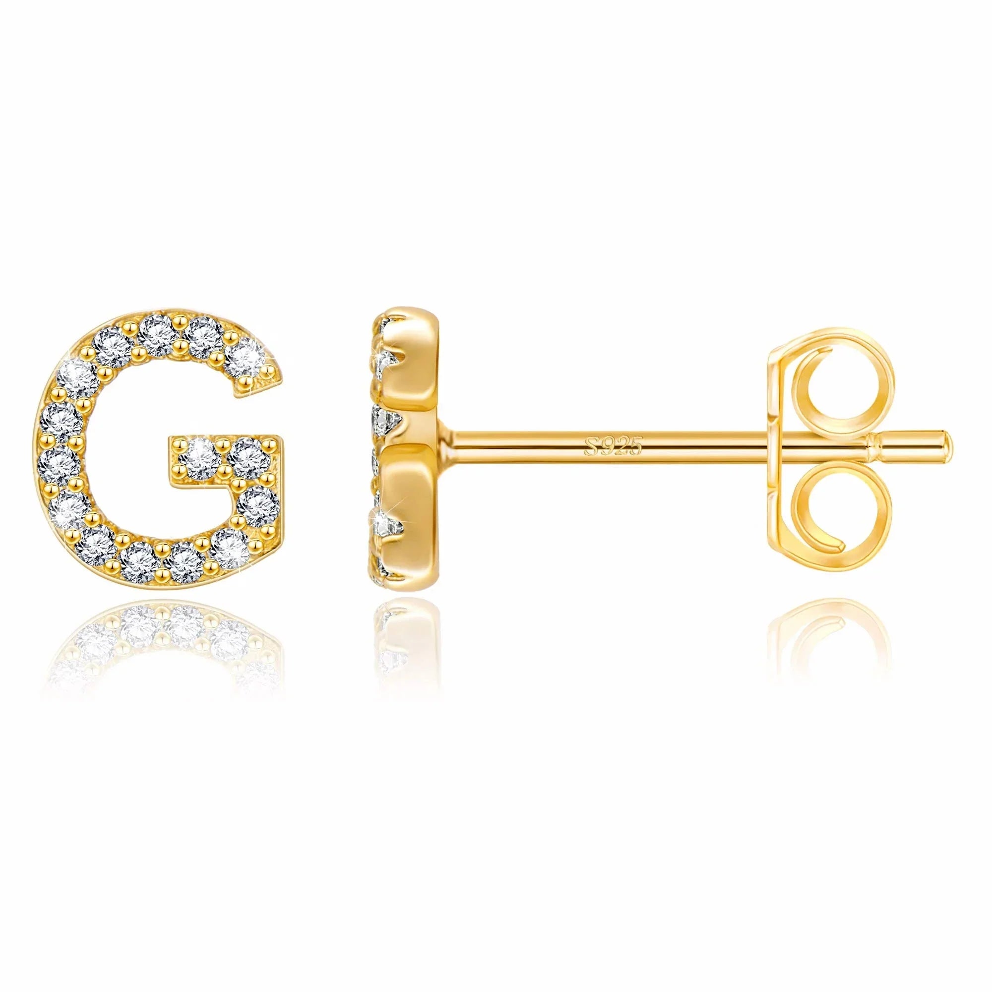 Boucles d'oreilles initiale or g