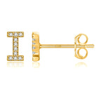 Boucles d'oreilles initiale or i