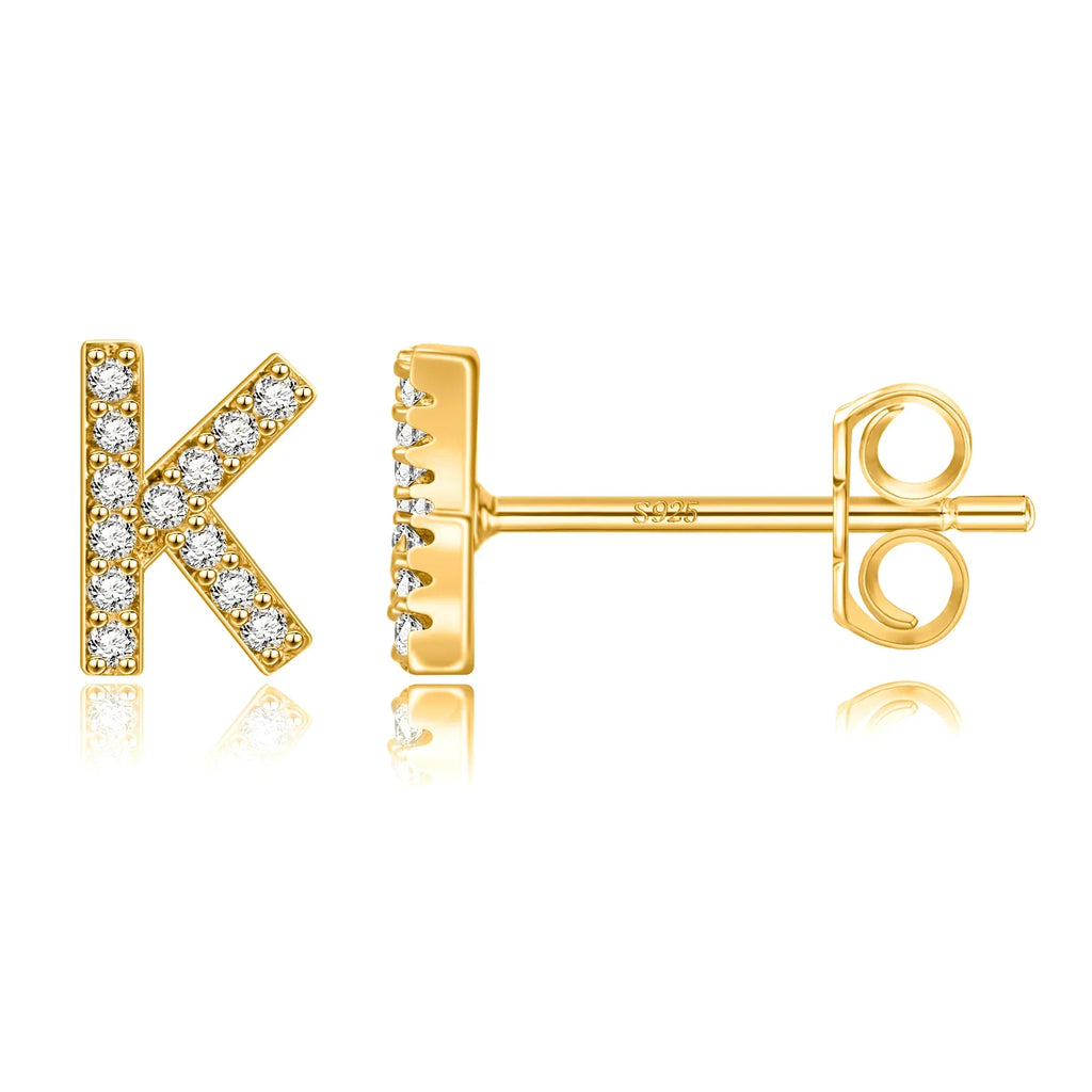 Boucles d'oreilles initiale or k