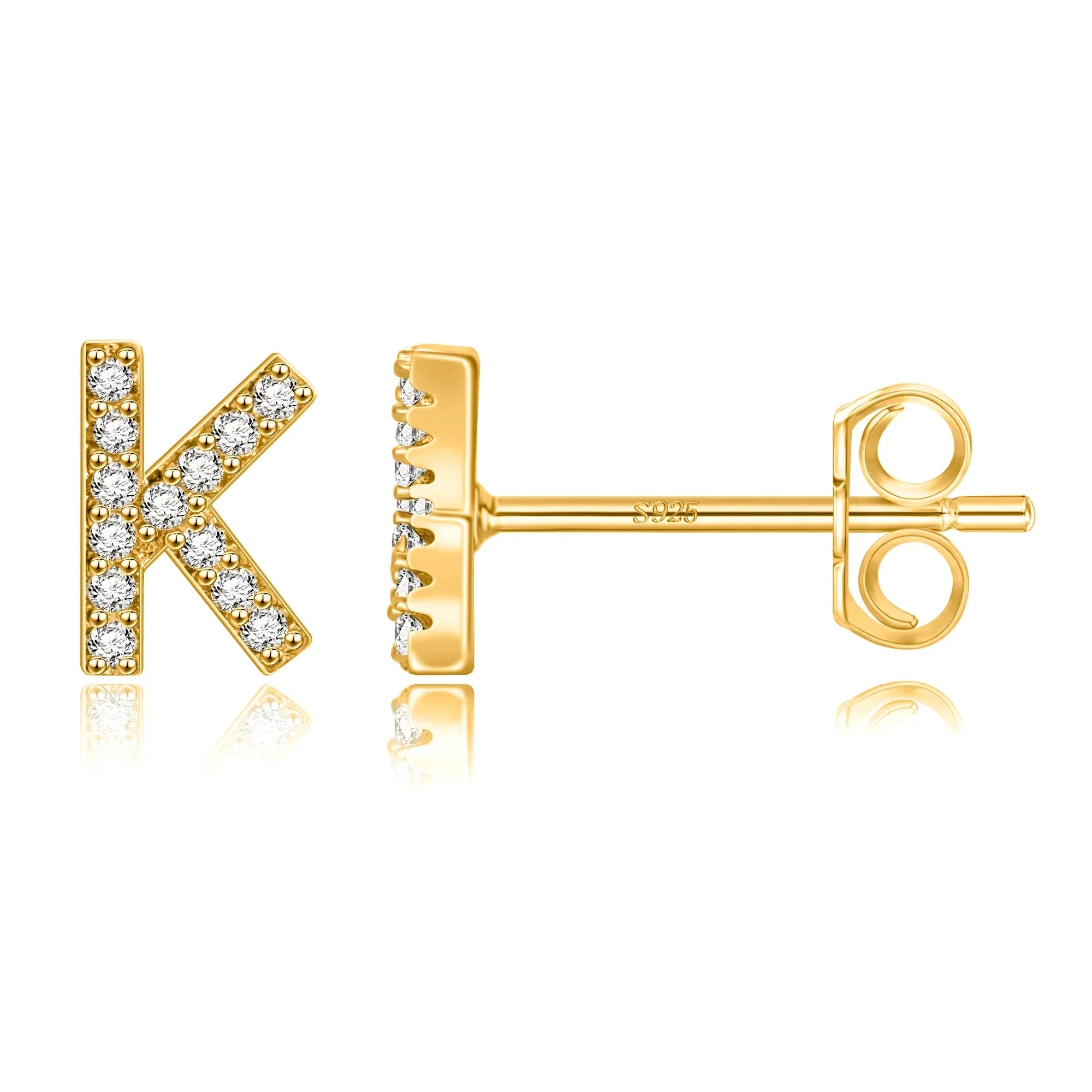 Boucles d'oreilles initiale or k