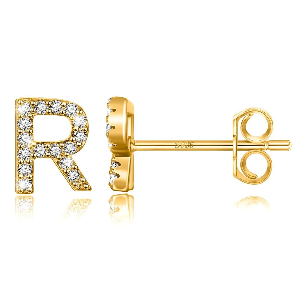Boucles d'oreilles initiale or r