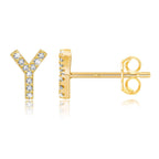 Boucles d'oreilles initiale or y
