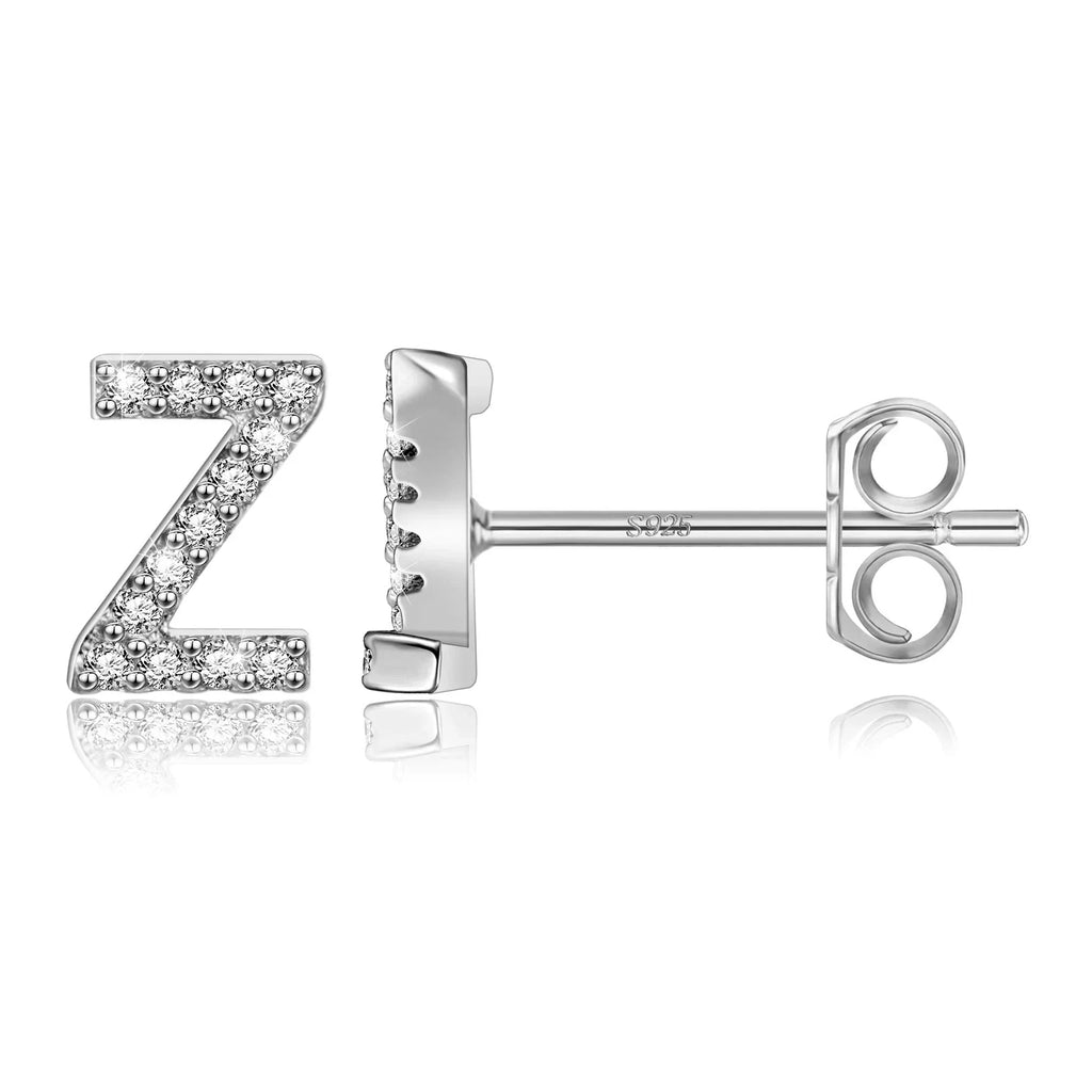 Boucles d'oreilles initiale argent z