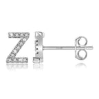 Boucles d'oreilles initiale argent z
