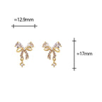 Boucles d'oreilles noeud papillon femme