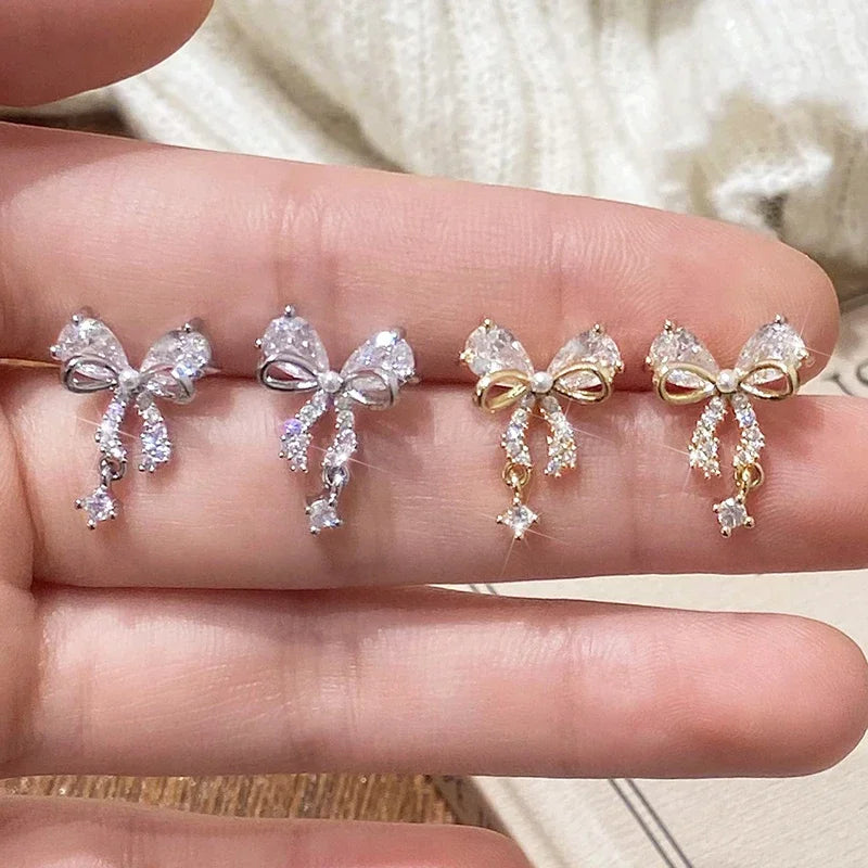 Boucles d'oreilles noeud papillon femme