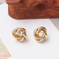 Boucles d'oreilles noeud torsadé or
