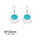 Boucles d'oreilles pendantes perse arabe argent