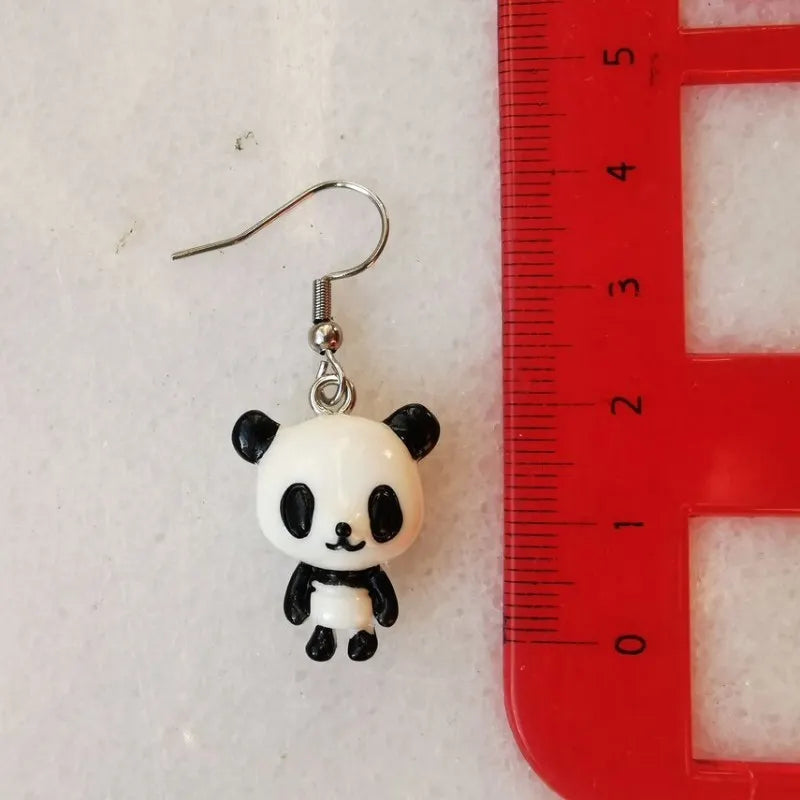 Panda Earrings