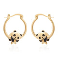 Boucles D'Oreilles Panda Or