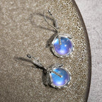 Butterfly Dangle Earrings with Moonstone