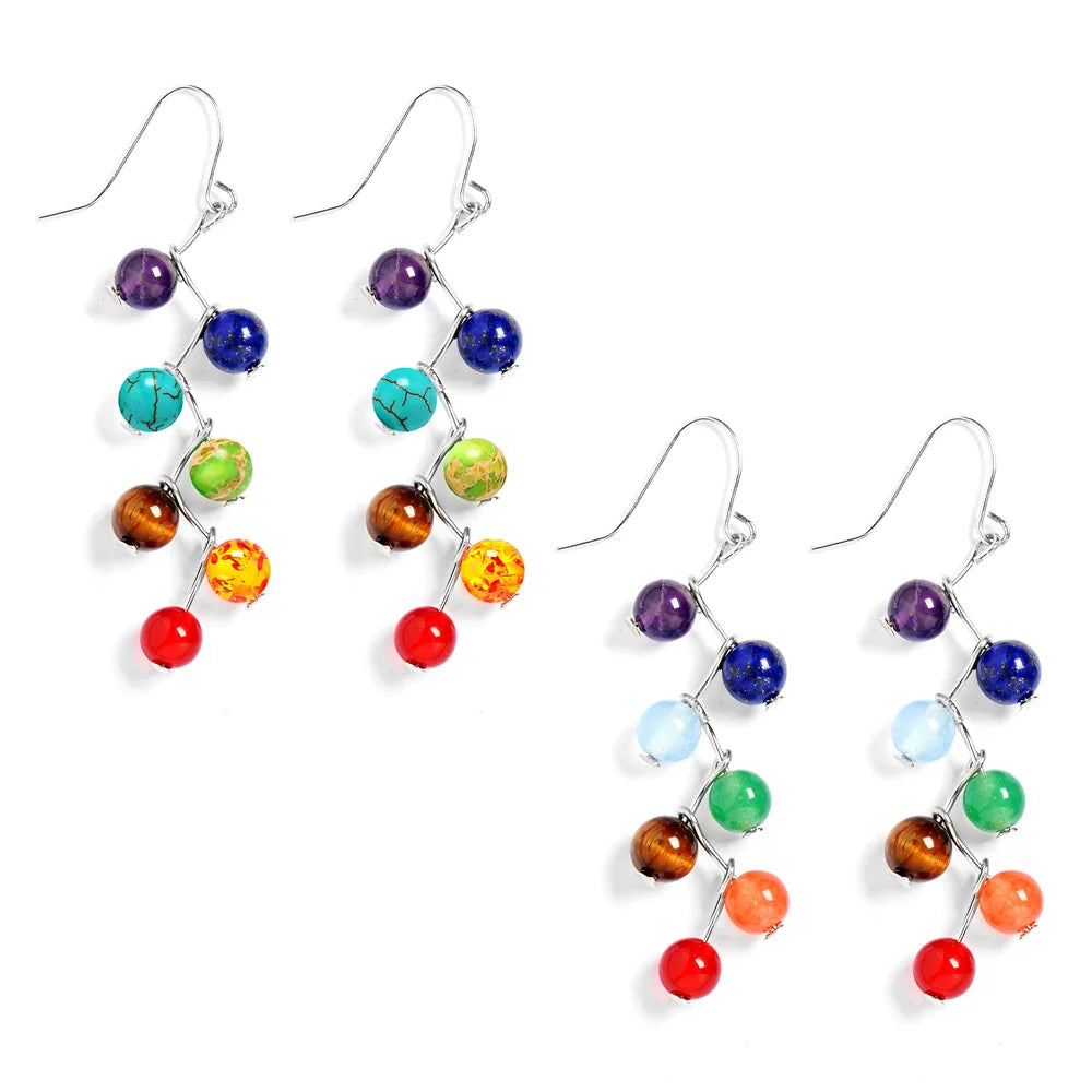 7 Chakras Dangling Earrings 2