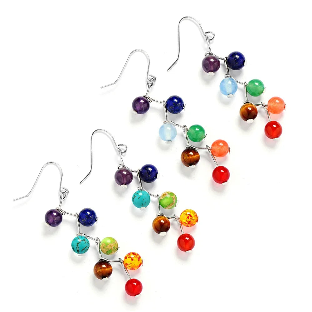 7 Chakras Dangling Earrings