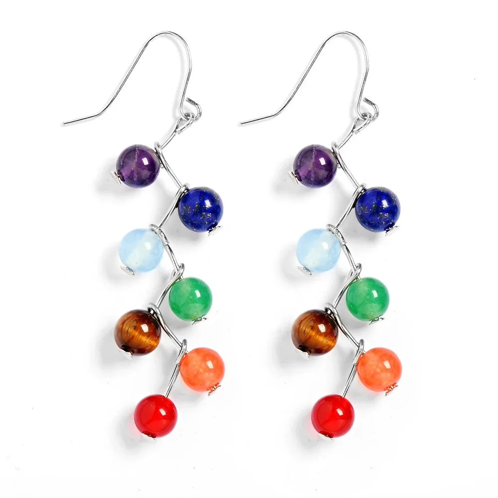 7 Chakras Dangling Earrings 2