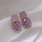 Amethyst Dangle Earrings for Women