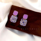 Amethyst Dangle Earrings for Women