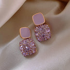 Amethyst Dangle Earrings for Women