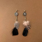 Bohemian Feather Dangle Earrings 1