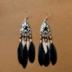 Bohemian Feather Dangle Earrings 5