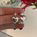 Dangling Heart Stud Earrings for Women