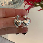Dangling Heart Stud Earrings for Women