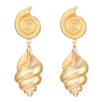 Dangling Earrings Shells Conchs and Spirals