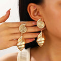 Dangling Earrings Shells Conchs and Spirals