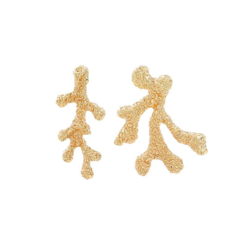 Dangling Coral Earrings Gold or Silver