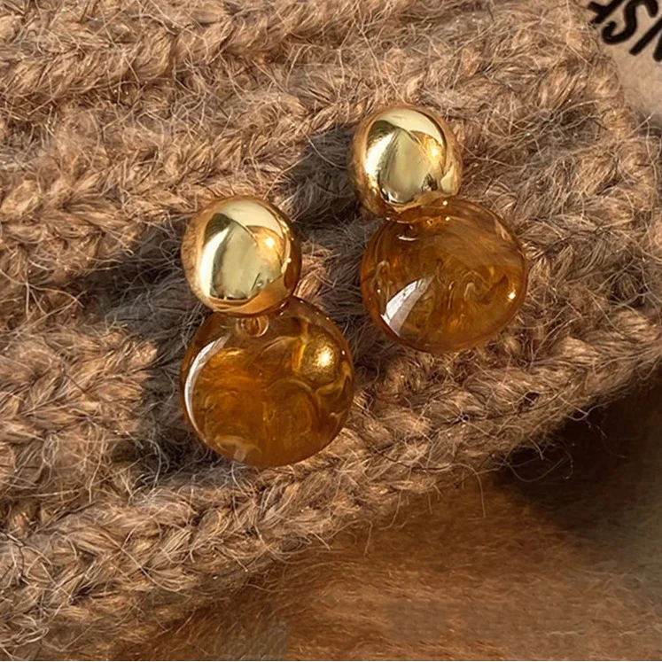 Dangling Earrings for Protection Tiger's Eye
