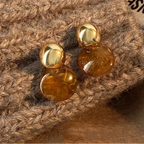 Dangling Earrings for Protection Tiger's Eye