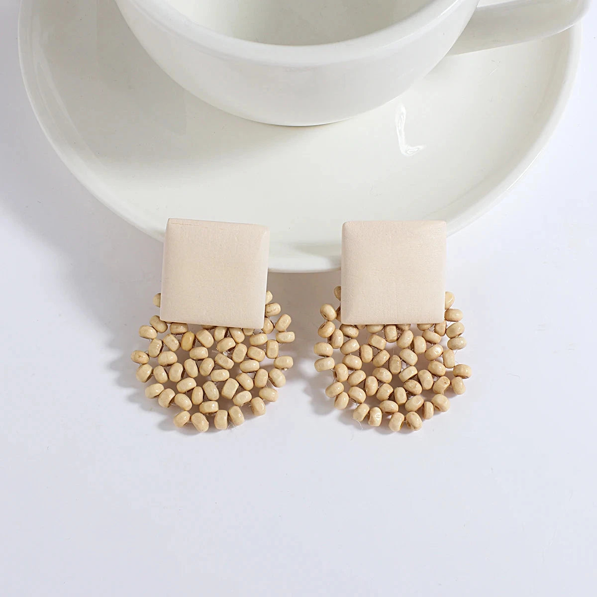 Boucles d'Oreilles Pendantes de Style Bohême Effet Naturel