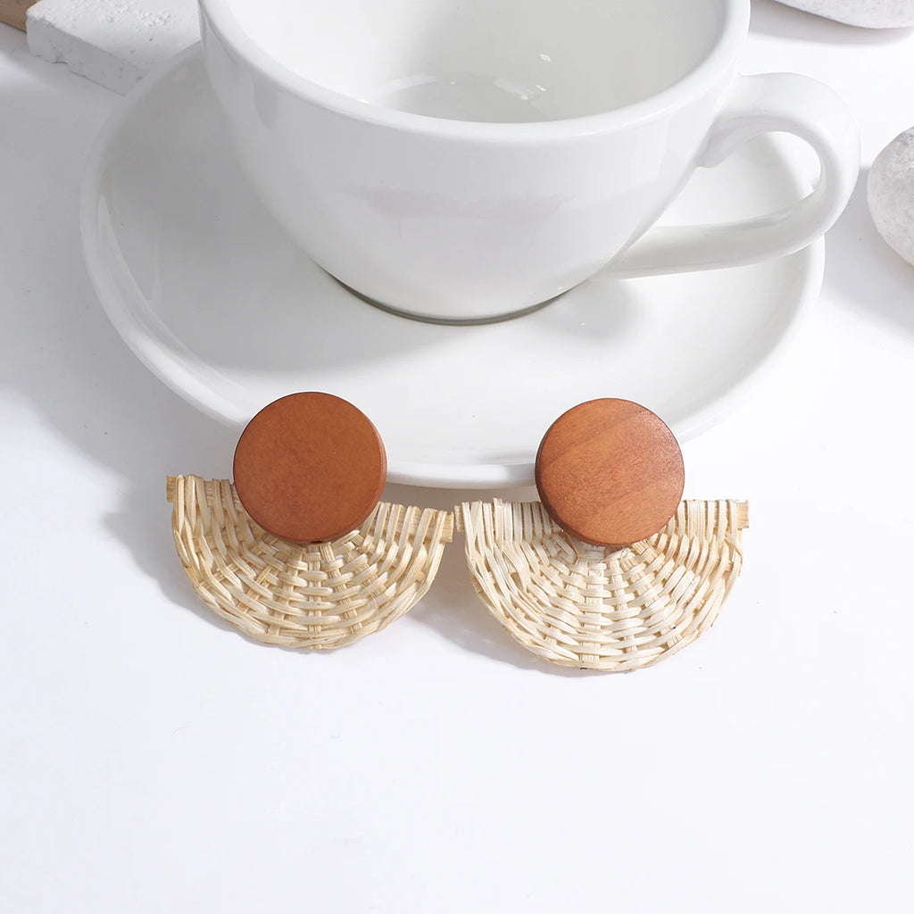 Boucles d'Oreilles Pendantes de Style Bohême Effet Naturel