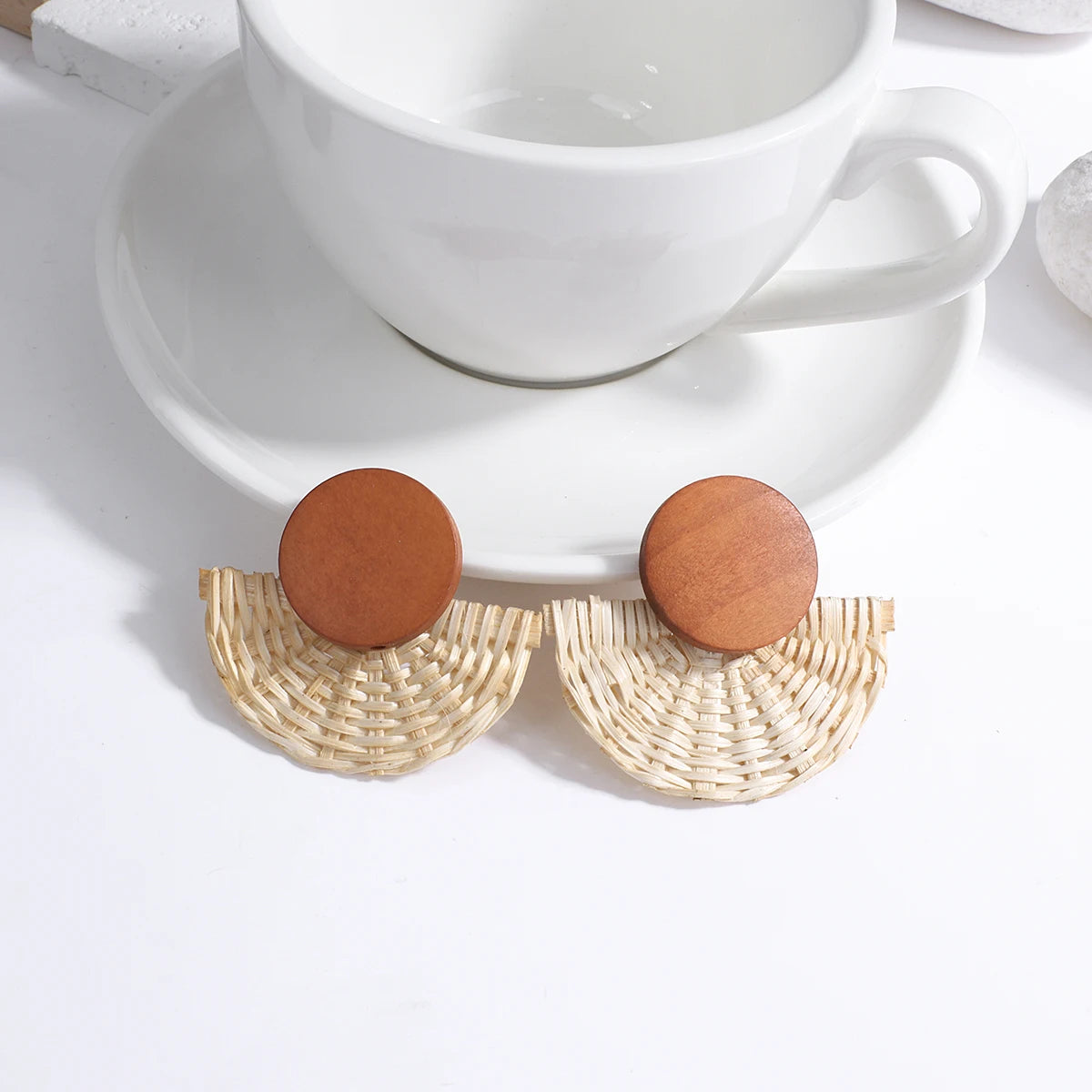 Boucles d'Oreilles Pendantes de Style Bohême Effet Naturel