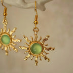 Vintage Style Sun Drop Earrings