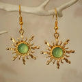 Vintage Style Sun Drop Earrings