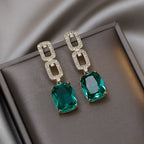 Emerald Drop Earrings for Women