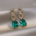 Emerald Drop Earrings for Women