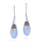 Dangling Earrings and Zircon Moonstone 1