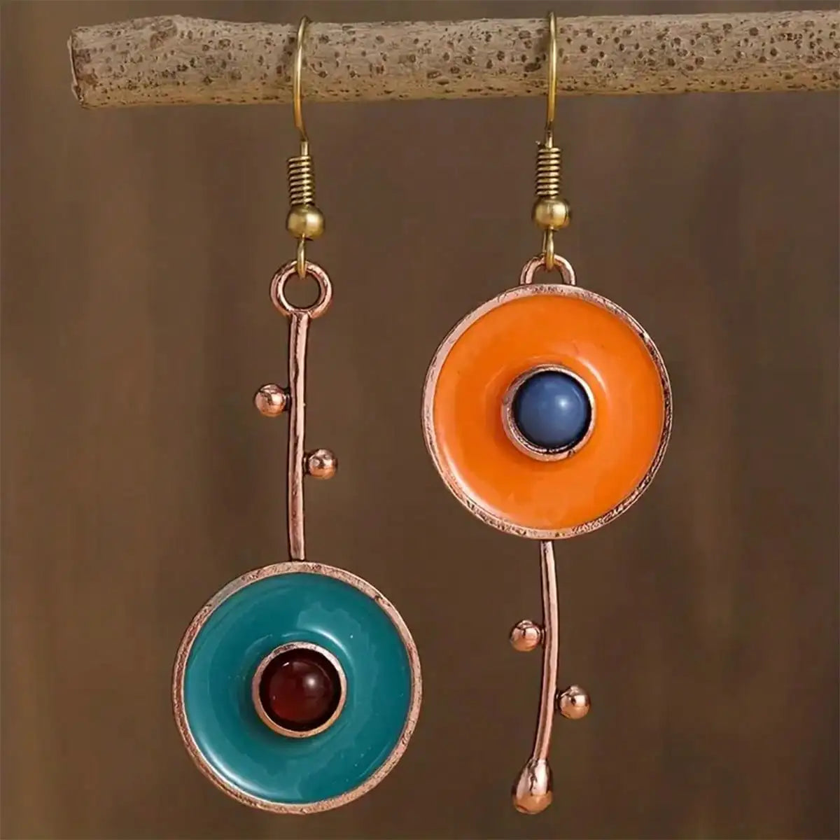Atypical Ethnic Dangling Earrings