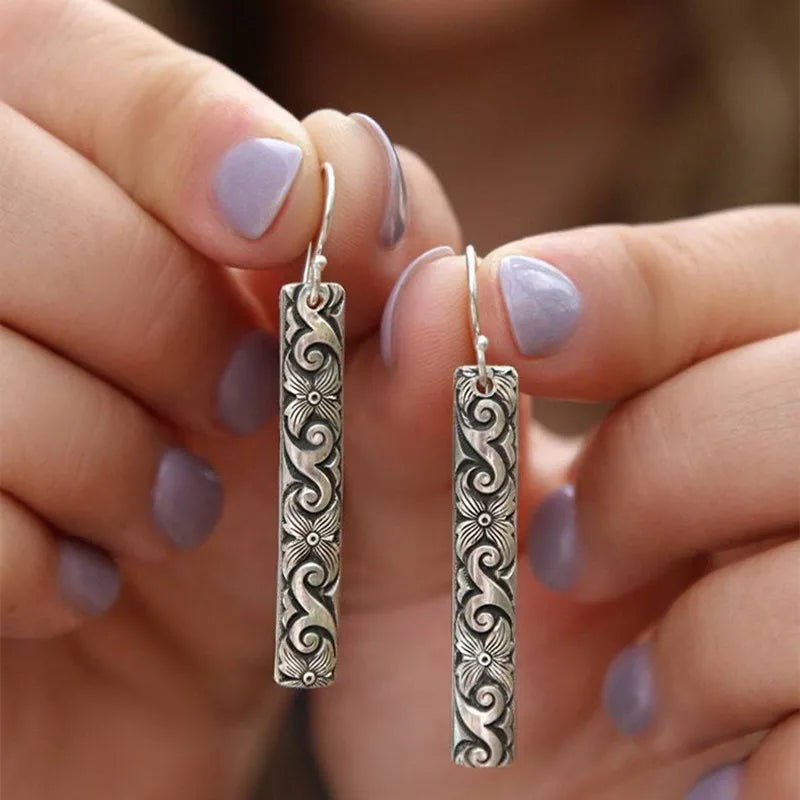 Boucles d'Oreilles Pendantes Ethniques de Style Vintage