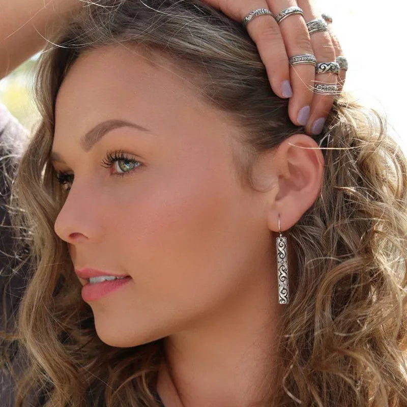 Boucles d'Oreilles Pendantes Ethniques de Style Vintage