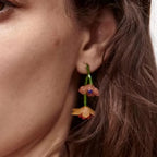 Bohemian Style Flower Dangle Earrings