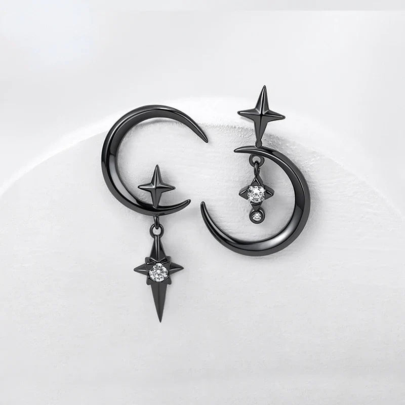 Dangling Moon and Stars Earrings