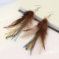 Feather Dangling Earrings 2