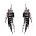 Pheasant Feather Dangle Earrings